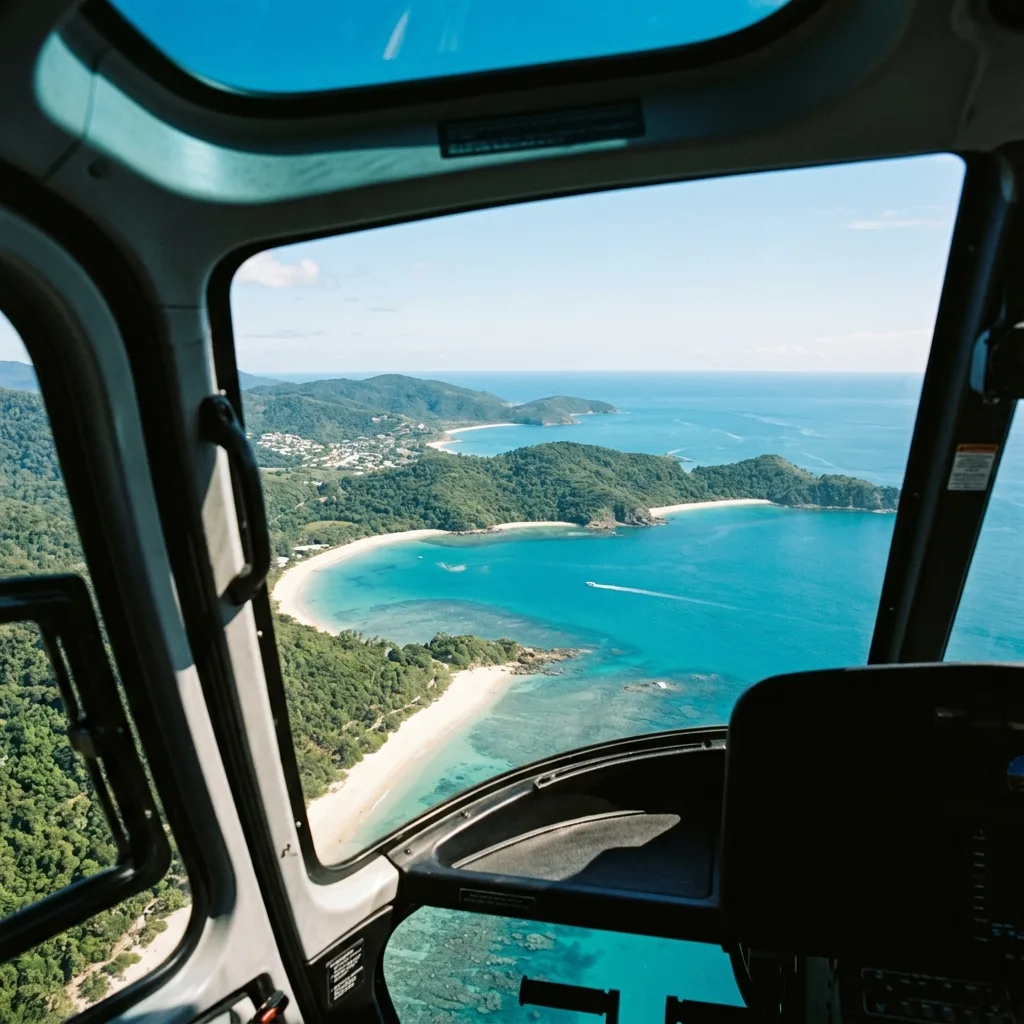 Voe sobre o paraíso.